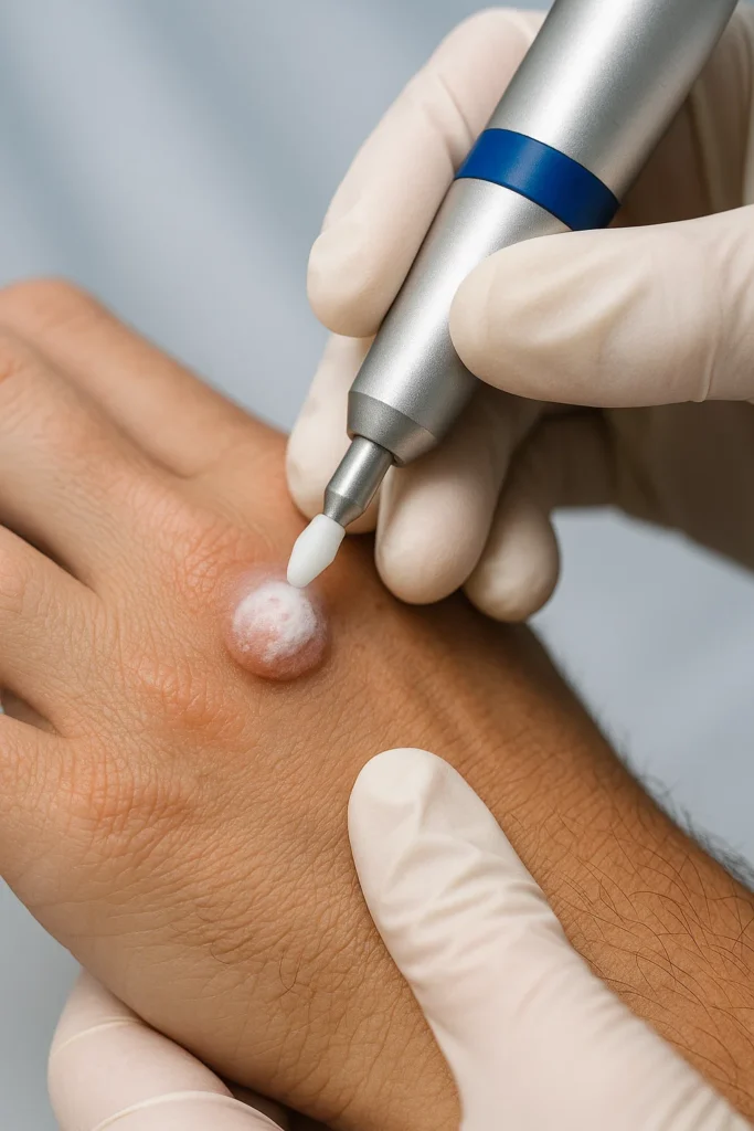 example of wart removal Bicester using cryopen