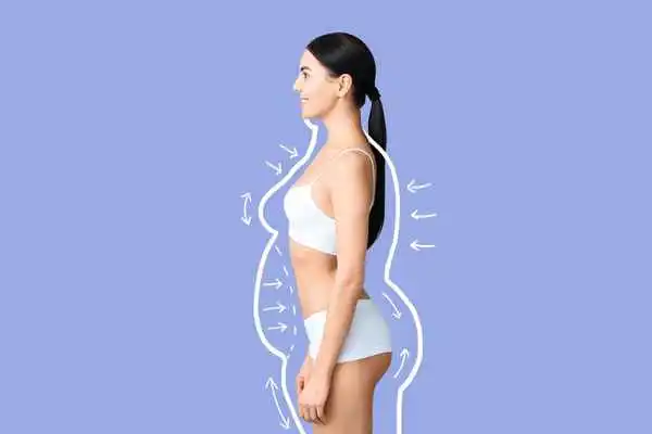 image of woman experiencing fat reduction treatment Bicester