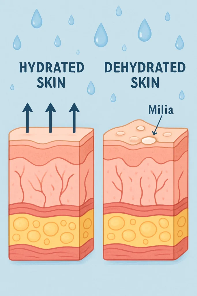 The importance of hydration and milia production Bicester