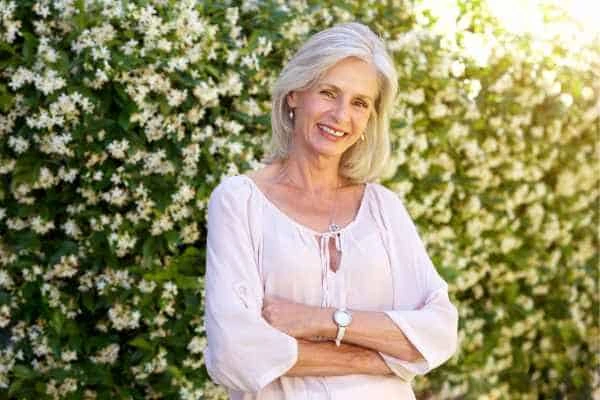 Older woman happy with urinary incontinence treatment Bicester